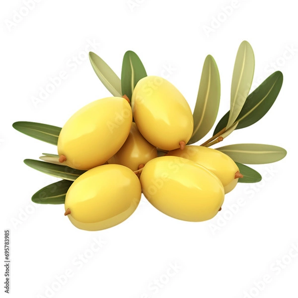 Obraz Jojoba oil isolated on transparent background