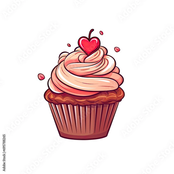 Obraz valentine cupcake
