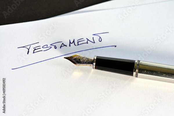 Obraz Testament, ostatnia wola, dziedzictwo, śmierć, majątek, wypełniacz