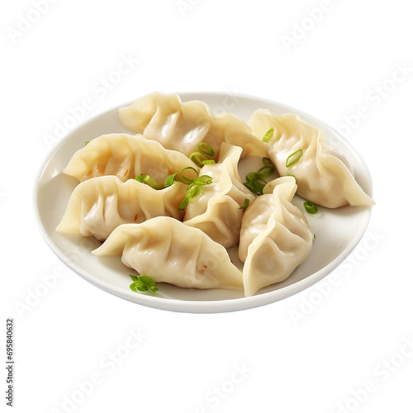 Fototapeta Dumplings isolated on transparent background