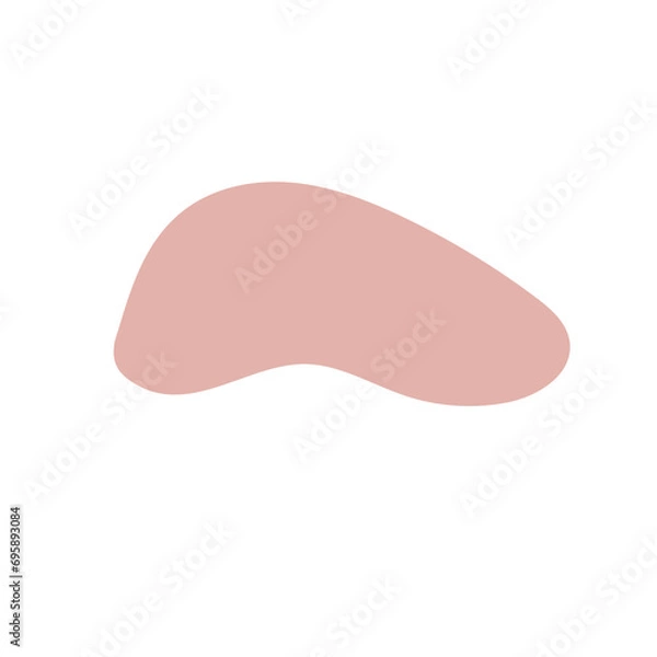 Fototapeta Modern liquid irregular blob shape abstract elements graphic Design. Pink flat style design fluid vector illustration set. 現代の液体の不規則な塊の形状の抽象的な要素のグラフィック デザイン。 ピンクのフラット スタイル デザイン流体ベクトル イラスト セット。