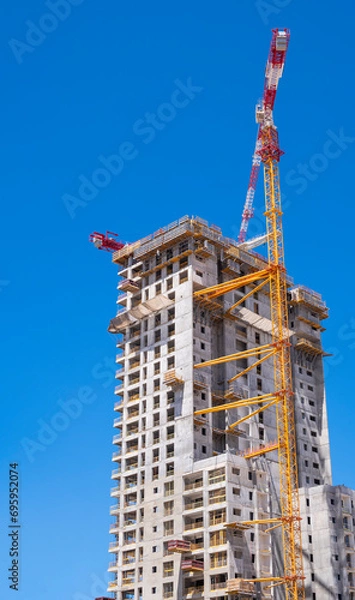 Obraz construction site with crane