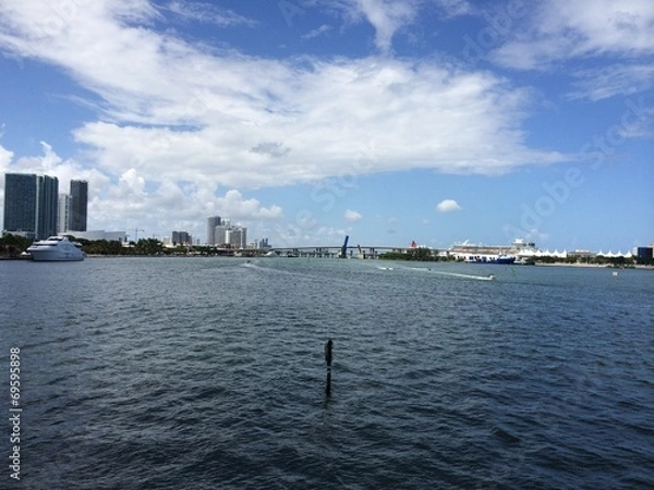 Fototapeta port of miami view