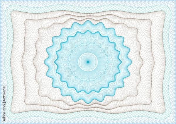 Fototapeta Frame with rosette