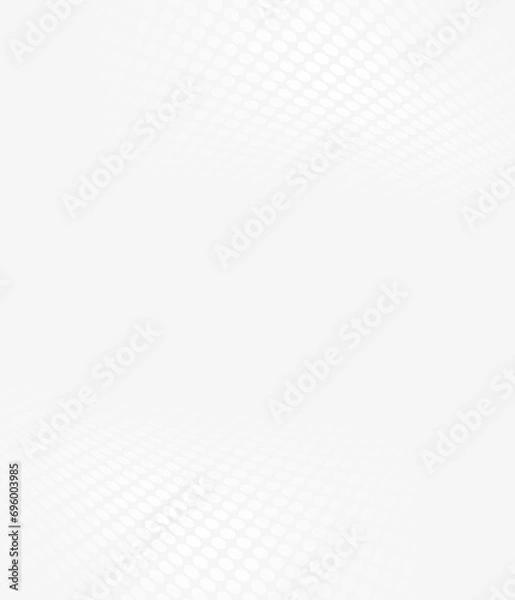 Obraz Black and white, grey wavy dotted lines halftone background.