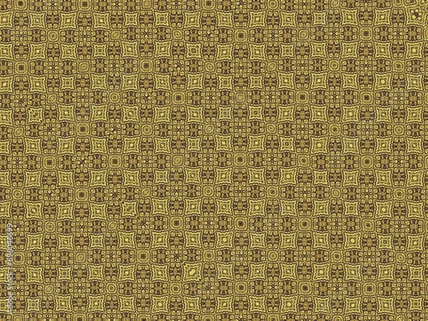 Fototapeta Retrophone sepia, damask pattern.