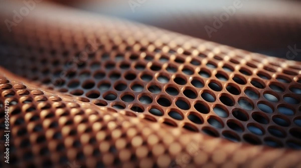 Fototapeta Abstract and Textured Background with Steel Grid Pattern. Industrial, Technological Themes