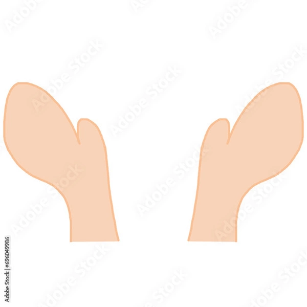 Fototapeta minimalist hand