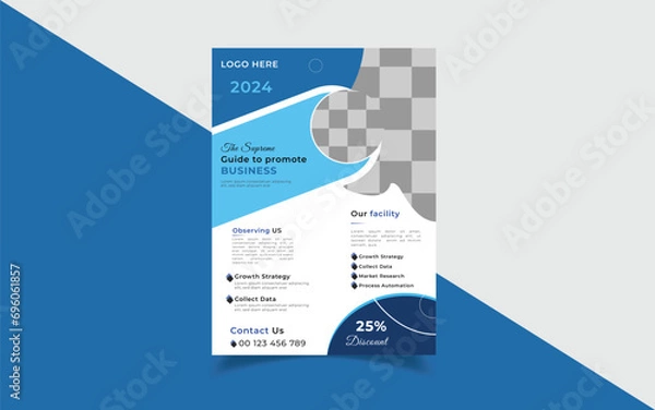 Obraz professional business flyer design ,template,vector