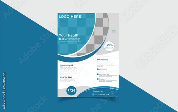 Obraz professional business flyer design ,template,vector