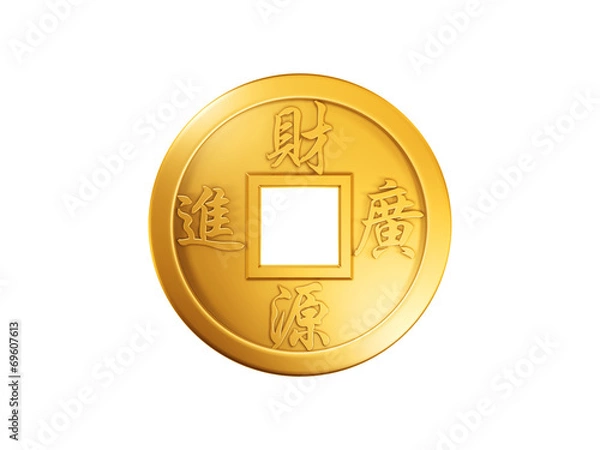 Obraz chinese gold coin