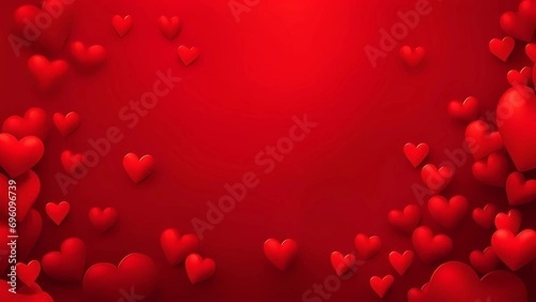 Fototapeta romantic vibes of Valentine's Day with this stunning heart-shaped pattern