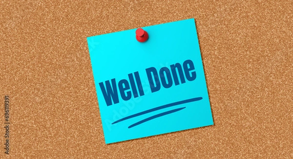 Fototapeta Well done note