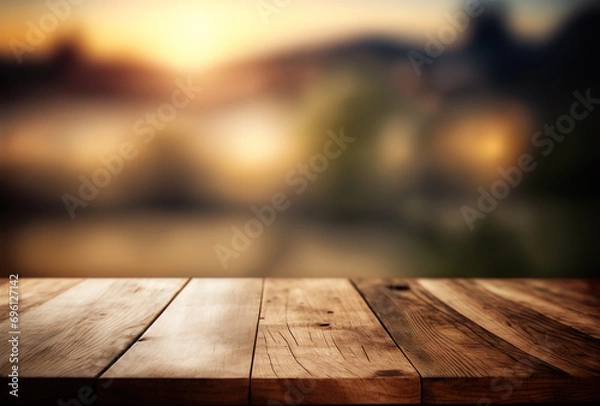 Obraz Cafe Restaurant Blank Table Background