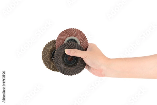 Obraz emery in a man hand