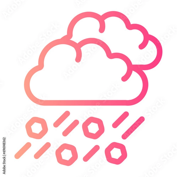 Obraz hail gradient icon