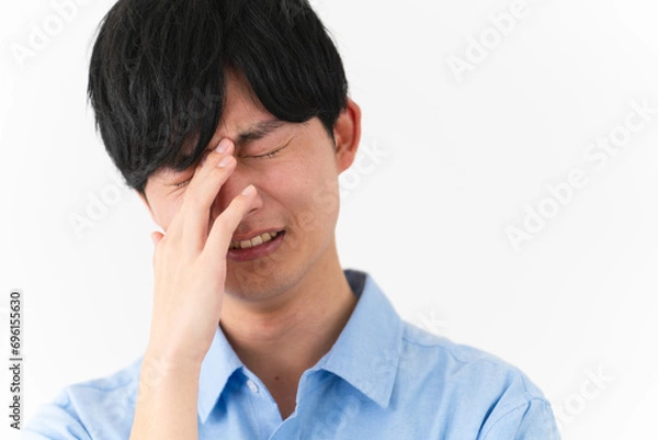 Fototapeta 私服姿の若い男性　ライフスタイルイメージ