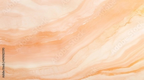 Fototapeta Elegant Pastel peach color marble texture, beige abstract background