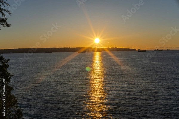 Obraz sunset over the sea