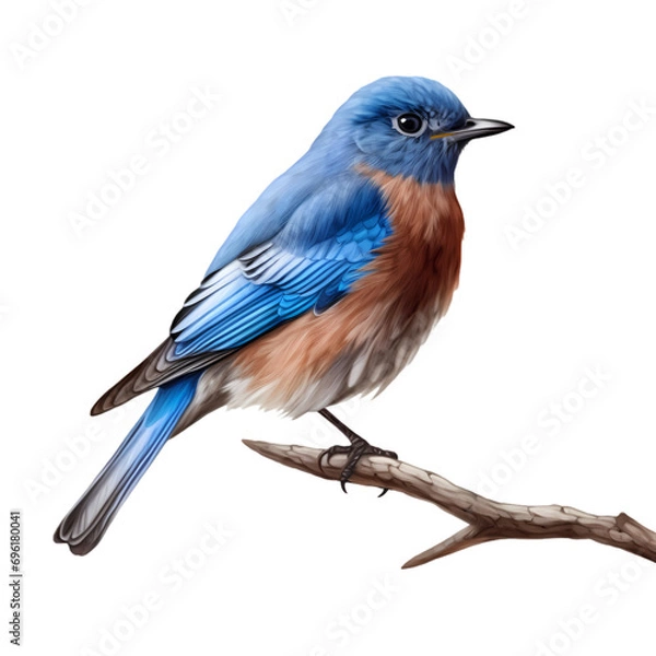 Obraz Blue bird isolated on transparent background