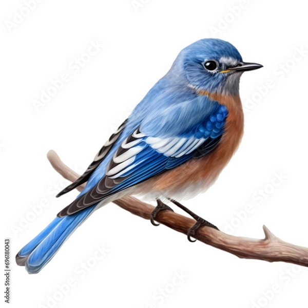 Obraz Blue bird isolated on transparent background
