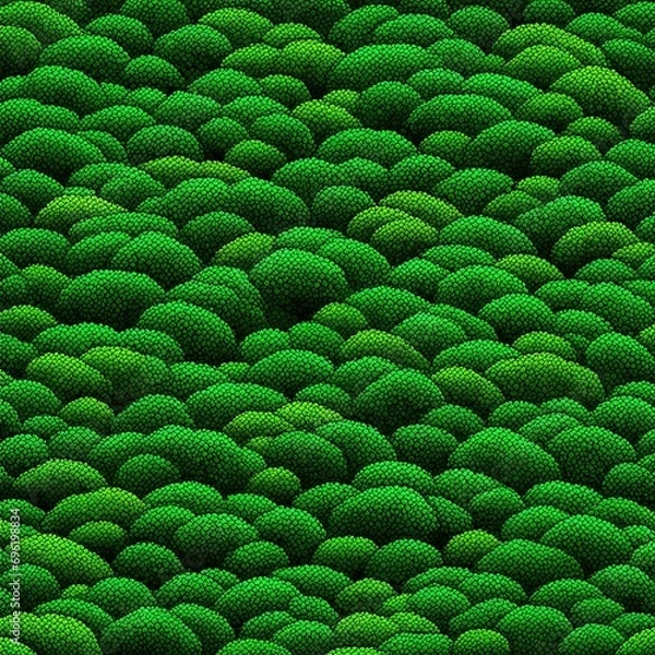 Fototapeta Green Microscopic Landscape