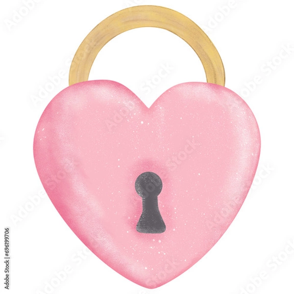 Obraz Heart Padlock 