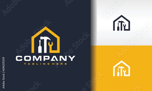 Obraz home workshop equipment logo