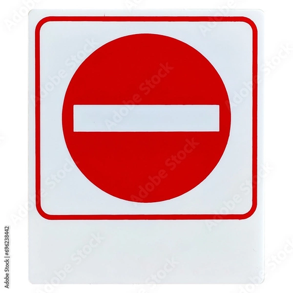 Fototapeta do not entry sign