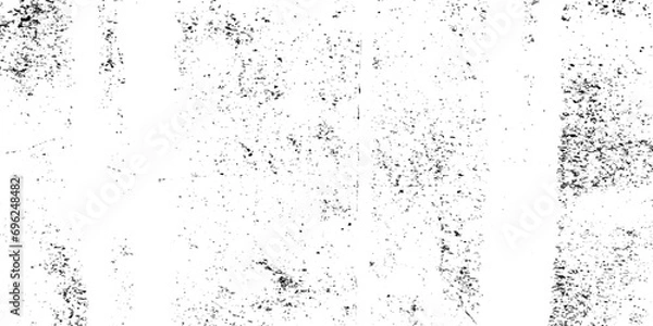 Fototapeta Splat background Grunge wall and black and white Dark noise granules Black grainy texture isolated on white background.
