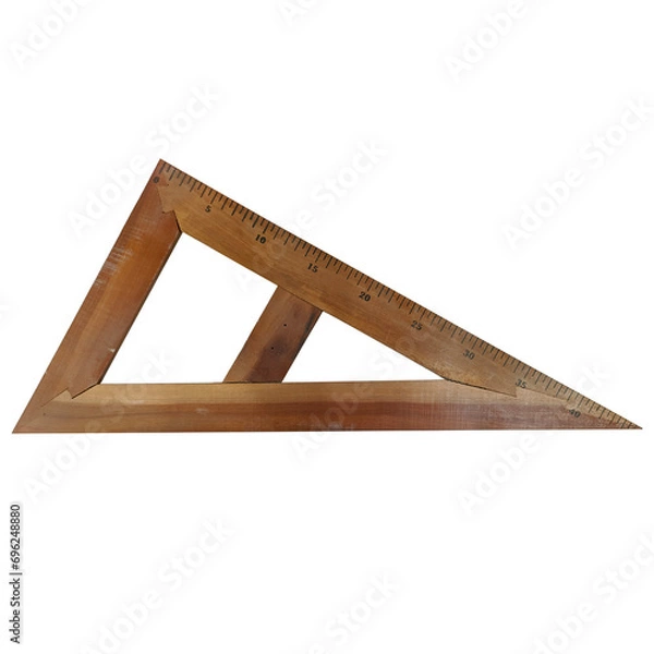 Fototapeta Triangle wooden without background 