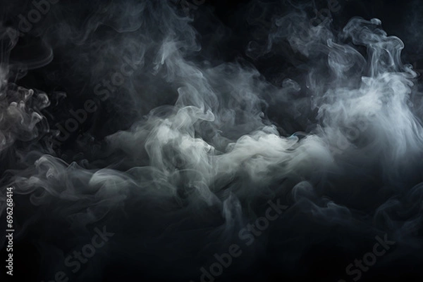 Obraz Black smoke background texture for horror theme design