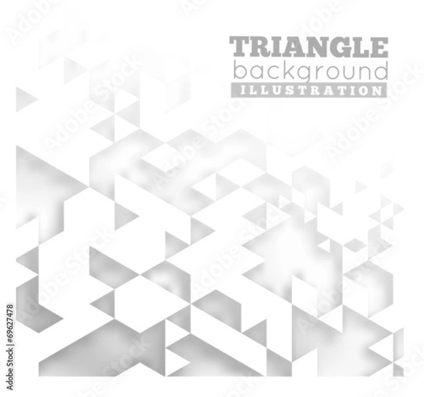 Fototapeta Triangle abstract vector background illustration