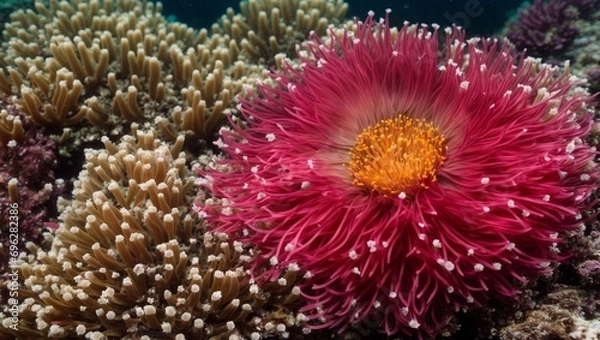 Fototapeta Anemone Actinia Texture