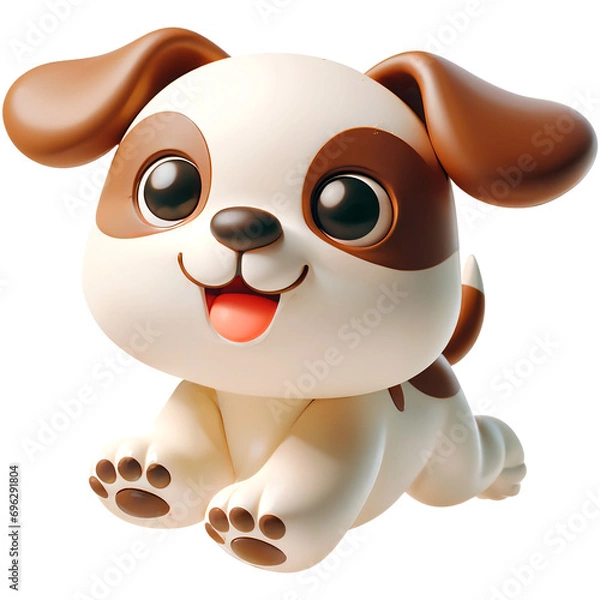 Obraz Cute Puppy Running