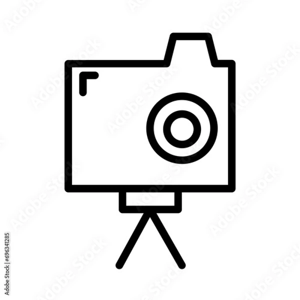 Fototapeta Camera Capture Forward Outline Icon