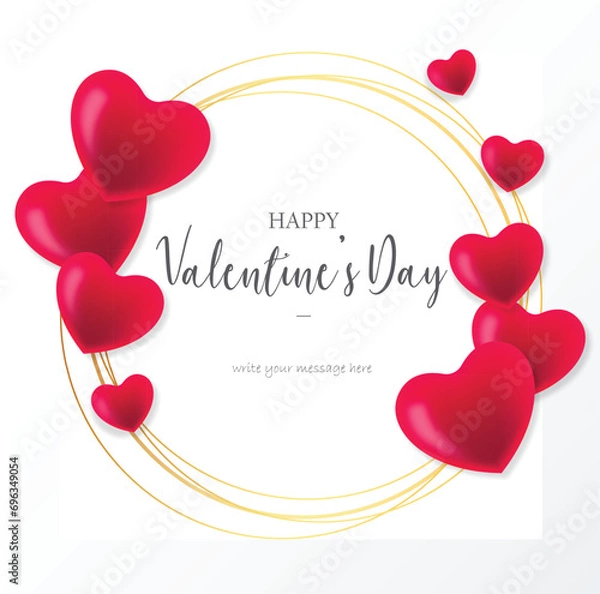 Fototapeta valentines day card