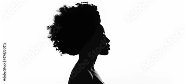 Obraz Black Woman Silhouette Black awareness