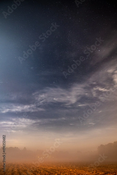 Obraz sunset over the field