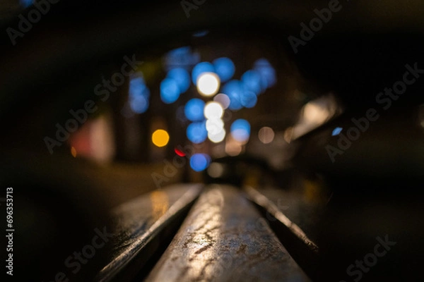 Obraz bench in the dark
