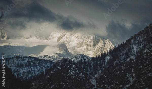Obraz snow covered mountains