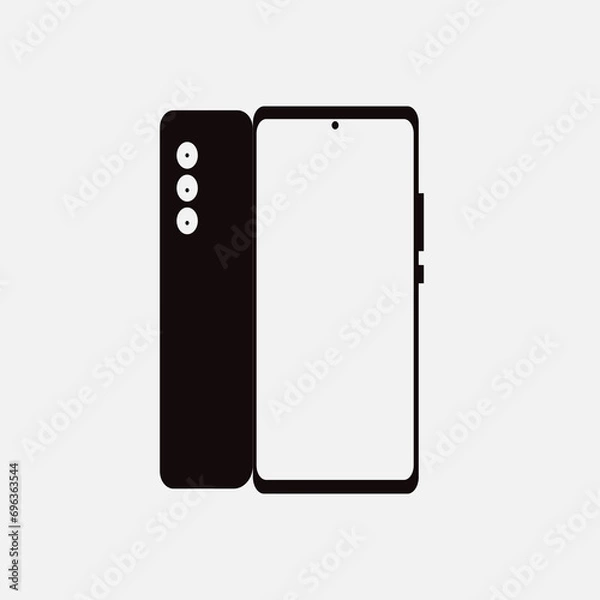 Fototapeta phone isolated on white background