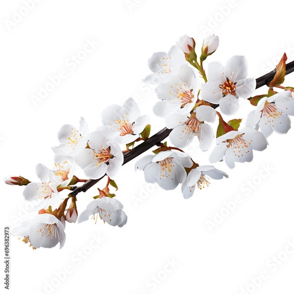 Fototapeta white cherry blossom