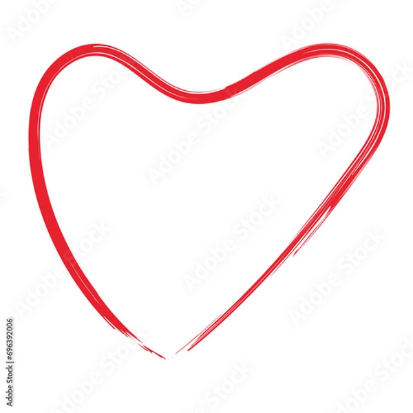 Obraz Hand Drawn Heart Line