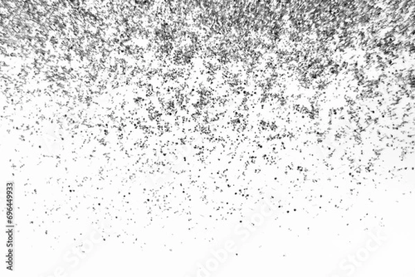 Obraz Silver glitter isolated on white background