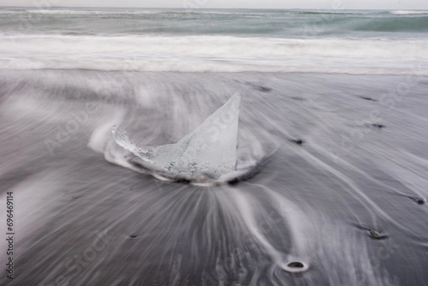 Obraz long exposure ice diamond