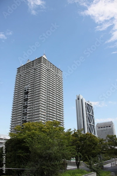 Fototapeta 高層マンションと街並み