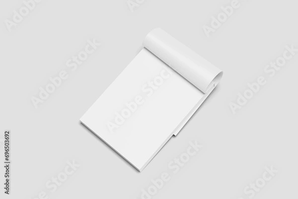 Fototapeta Spiral Notebook Notepad White Blank