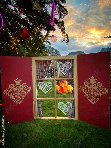 Obraz christmas tree with gifts