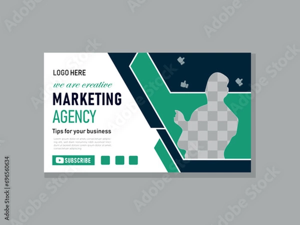 Fototapeta business youtube thumbnail template
